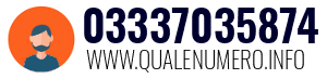 Numero di telefono 03337035874 03337035874