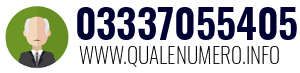 Numero di telefono 03337055405 03337055405