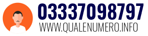 Numero di telefono 03337098797 03337098797