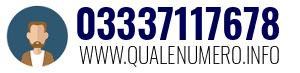 Numero di telefono 03337117678 03337117678