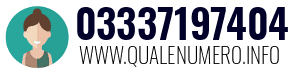 Numero di telefono 03337197404 03337197404
