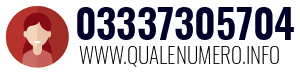 Numero di telefono 03337305704 03337305704