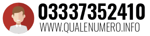 Numero di telefono 03337352410 03337352410