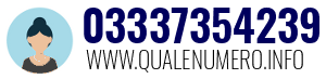 Numero di telefono 03337354239 03337354239