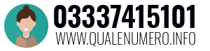Numero di telefono 03337415101 03337415101