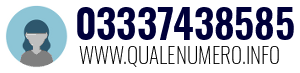 Numero di telefono 03337438585 03337438585