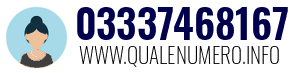 Numero di telefono 03337468167 03337468167