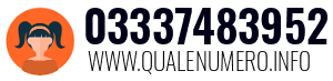 Numero di telefono 03337483952 03337483952