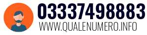 Numero di telefono 03337498883 03337498883