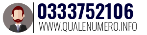 Numero di telefono 0333752106 0333752106