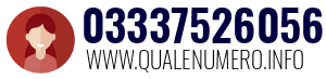 Numero di telefono 03337526056 03337526056