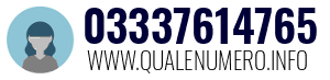 Numero di telefono 03337614765 03337614765