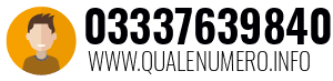 Numero di telefono 03337639840 03337639840