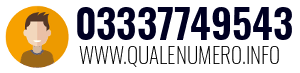 Numero di telefono 03337749543 03337749543