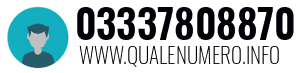 Numero di telefono 03337808870 03337808870