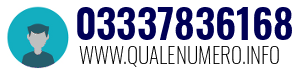 Numero di telefono 03337836168 03337836168
