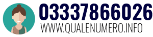 Numero di telefono 03337866026 03337866026