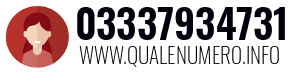 Numero di telefono 03337934731 03337934731