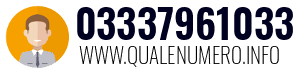 Numero di telefono 03337961033 03337961033