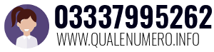 Numero di telefono 03337995262 03337995262