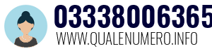 Numero di telefono 03338006365 03338006365