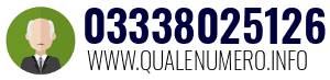 Numero di telefono 03338025126 03338025126