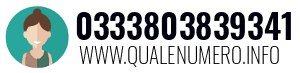 Numero di telefono 0333803839341 0333803839341