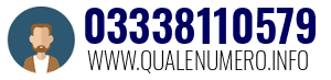 Numero di telefono 03338110579 03338110579