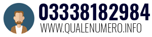 Numero di telefono 03338182984 03338182984