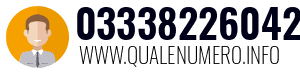 Numero di telefono 03338226042 03338226042