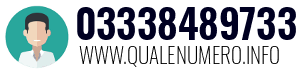 Numero di telefono 03338489733 03338489733