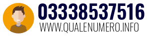 Numero di telefono 03338537516 03338537516