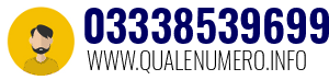 Numero di telefono 03338539699 03338539699