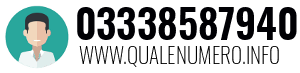 Numero di telefono 03338587940 03338587940