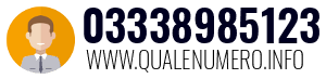 Numero di telefono 03338985123 03338985123