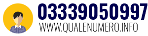 Numero di telefono 03339050997 03339050997