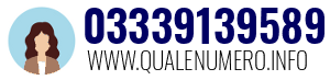 Numero di telefono 03339139589 03339139589