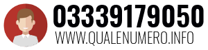 Numero di telefono 03339179050 03339179050