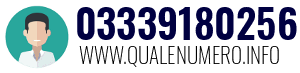Numero di telefono 03339180256 03339180256