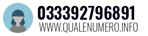 Numero di telefono 033392796891 033392796891