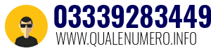 Numero di telefono 03339283449 03339283449