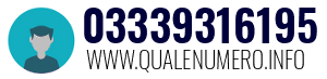 Numero di telefono 03339316195 03339316195