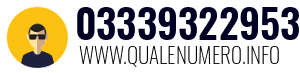 Numero di telefono 03339322953 03339322953