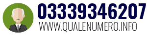 Numero di telefono 03339346207 03339346207