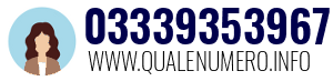 Numero di telefono 03339353967 03339353967