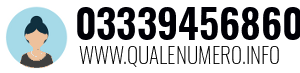 Numero di telefono 03339456860 03339456860