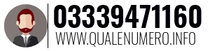 Numero di telefono 03339471160 03339471160