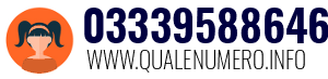 Numero di telefono 03339588646 03339588646