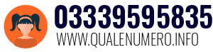 Numero di telefono 03339595835 03339595835