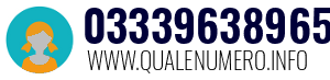 Numero di telefono 03339638965 03339638965